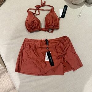 La Blanca Rust-Red Skirt only!